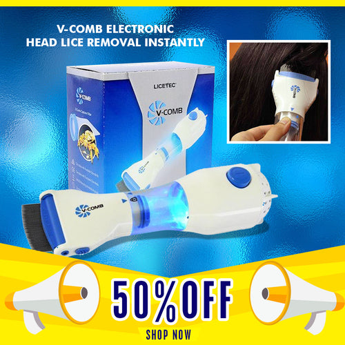 V-COMB ELECTRONIC HEAD LICE REMOVAL INSTANTLY (FREE SHIPPING)