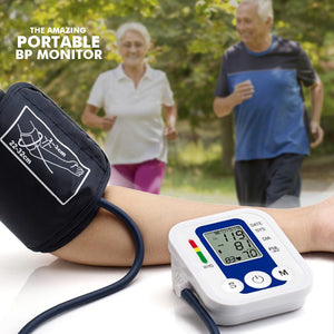 Portable Blood Pressure Monitor and Glucometer Complete Set
