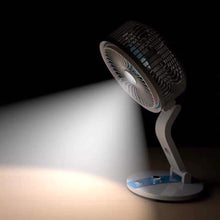 2-IN-1 USB Desk Adjustable Folding Air Fan With LED Light
